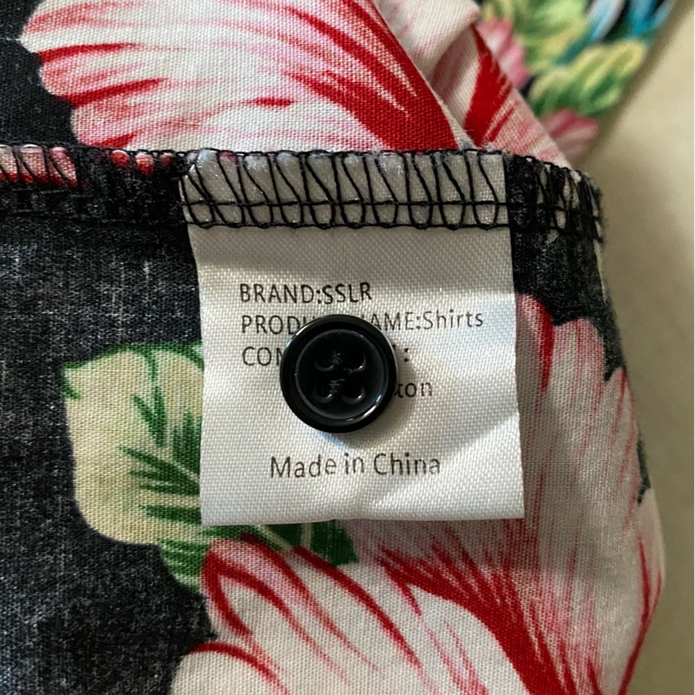 SSLR men’s Hawaiian shirt small excellent condition hundred percent cotton - Picture 5 of 6